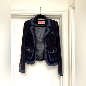 Free People velvet jacket (S) EUC